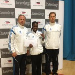 2012 Women's Foil Silver Medalist Ayesha fihosy and Coaches Tomek and Jon